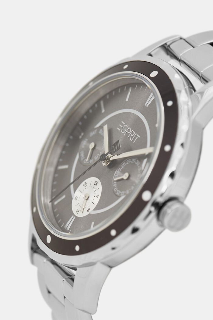 Multi-functional watch with a link strap, SILVER, detail image number 1