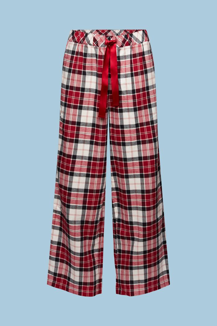 Checked Flannel Pyjama Pants, NEW RED, detail image number 5