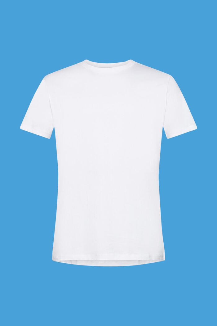 Crewneck Jersey T-Shirt, WHITE, detail image number 6