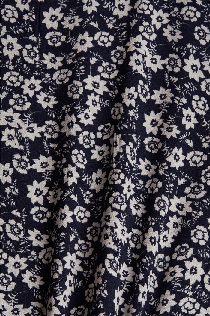 CURVY printed dress made of LENZING™ ECOVERO™, NAVY, detail image number 1