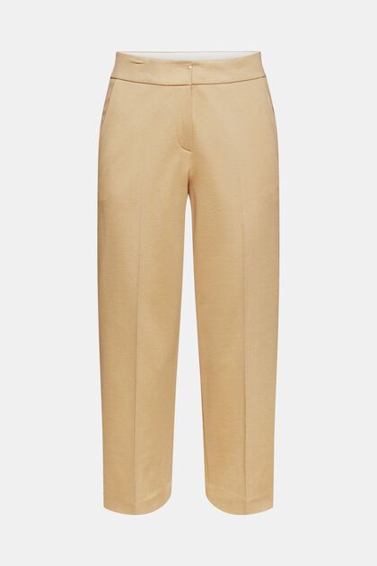 Shape-retaining jersey culottes, CAMEL, overview