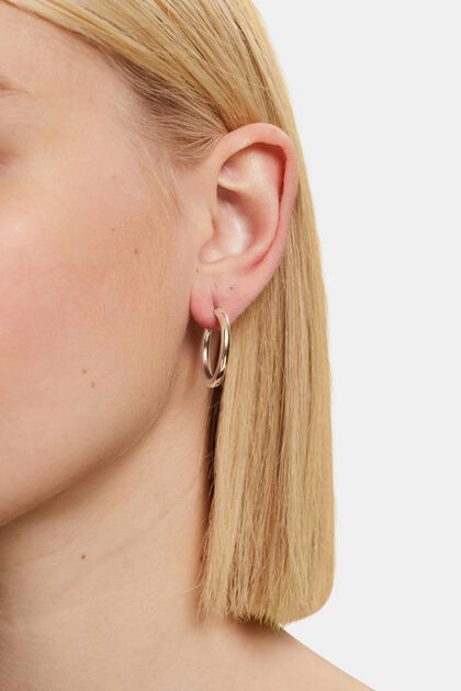 Small hoop earrings, stainless steel