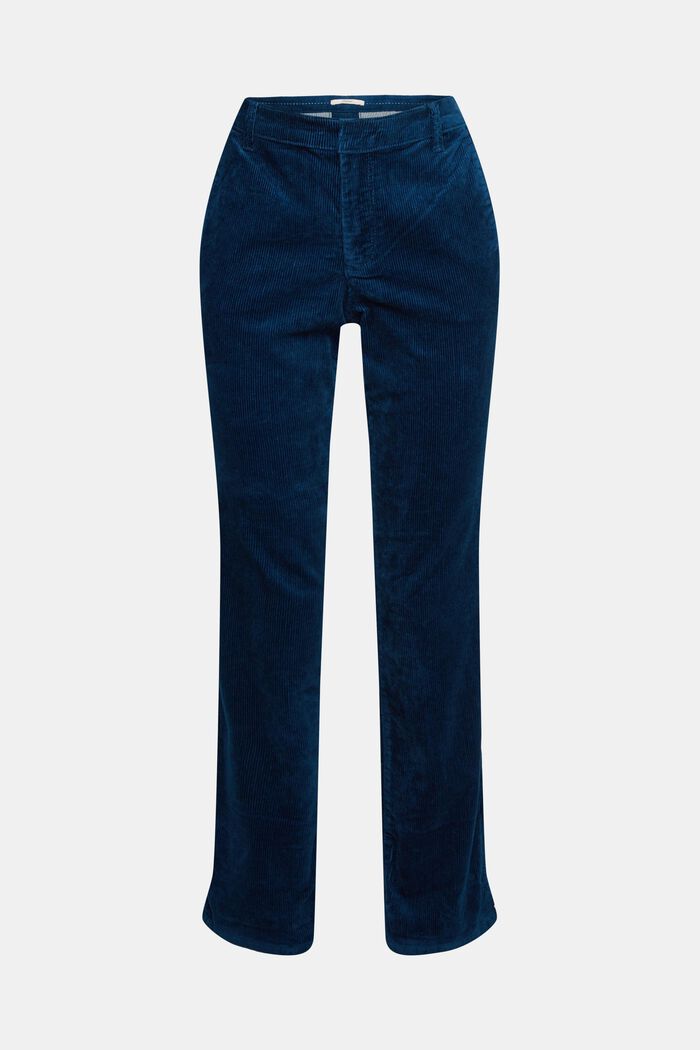 Mid-rise corduroy trousers