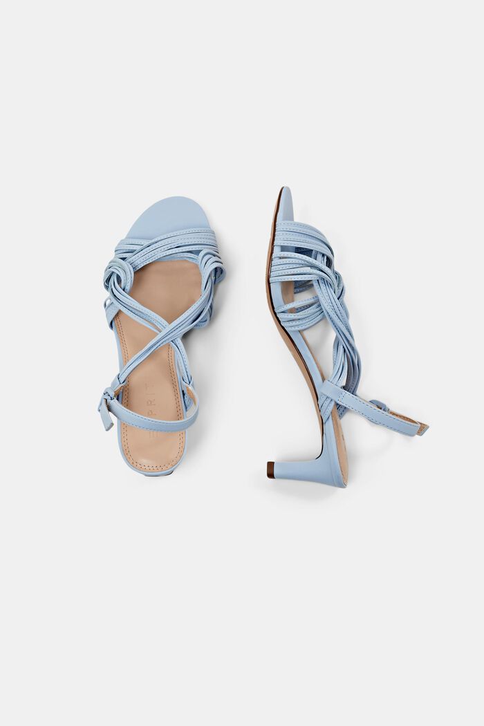 Strappy block heel sandals, LIGHT BLUE, detail image number 5