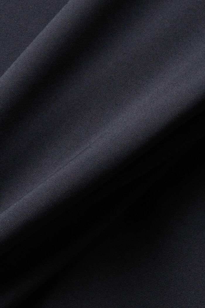 Single-breasted piqué jersey blazer, BLACK, detail image number 4