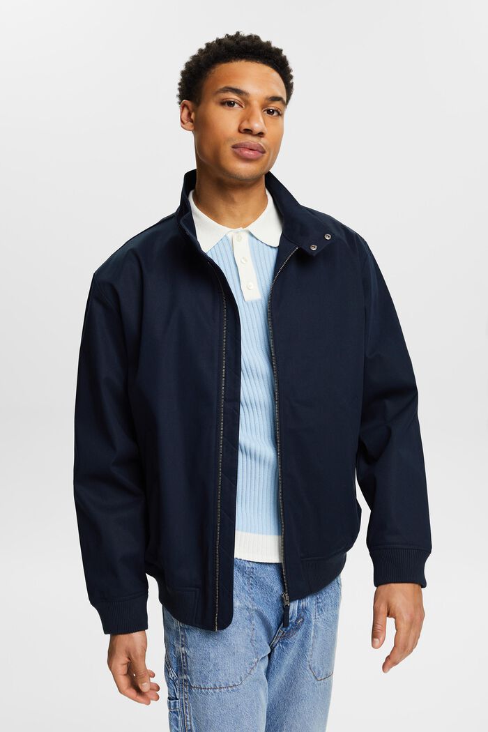 Cotton Canvas Jacket, NAVY, detail image number 0