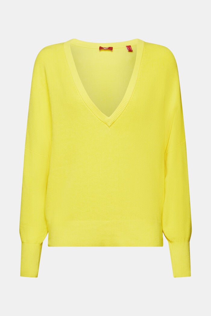 Batwing jumper, 100% cotton, LIGHT YELLOW, detail image number 6