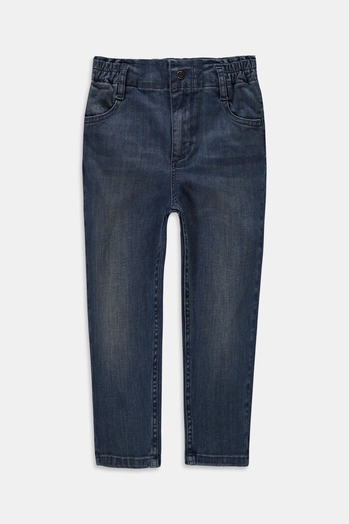 Paperbag jeans made of cotton