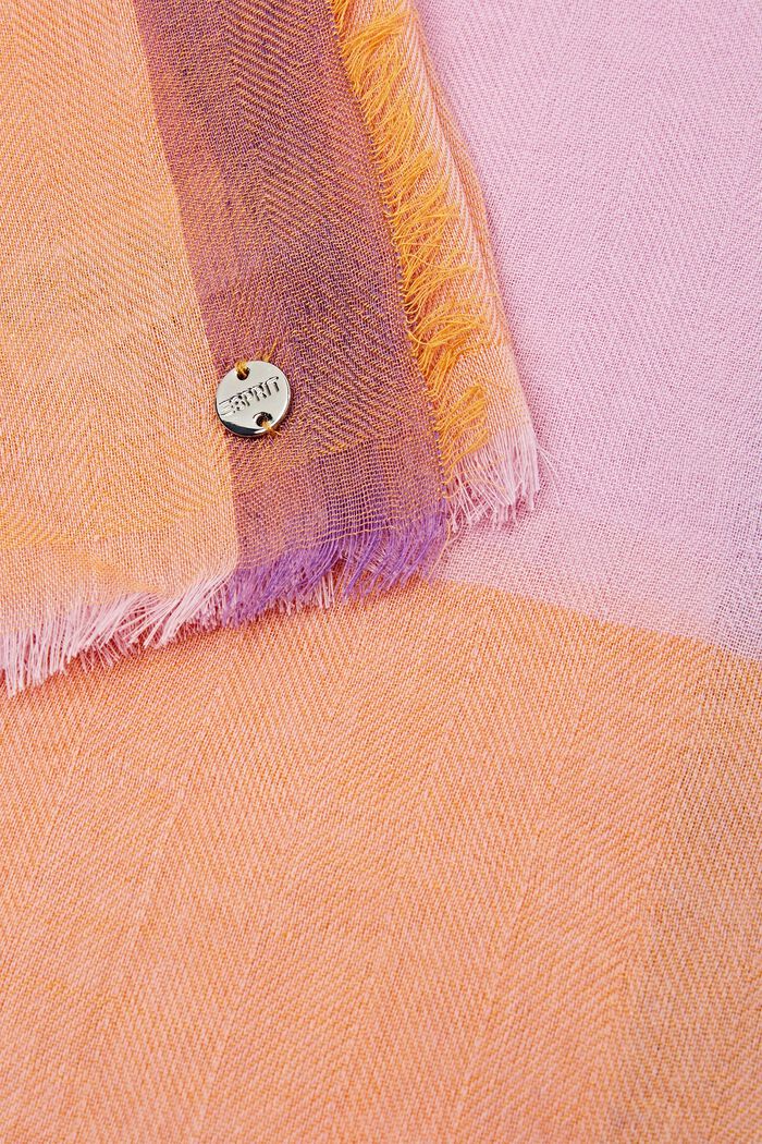 Tri-tone woven scarf, LILAC, detail image number 1