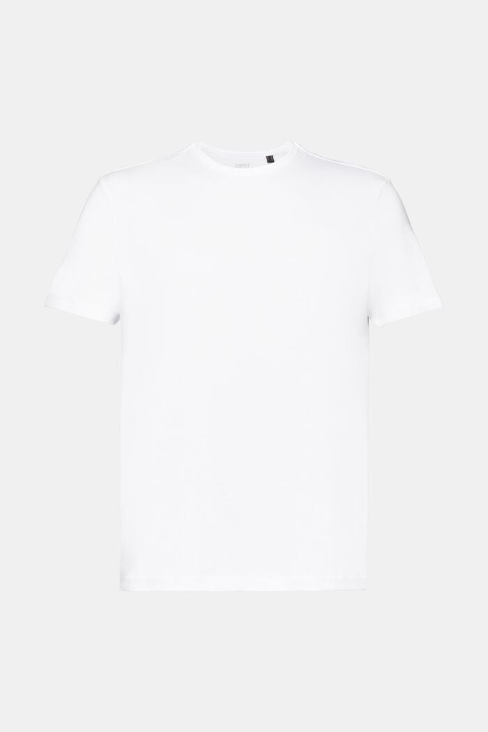 Pima cotton slim fit t-shirt, WHITE, detail image number 7