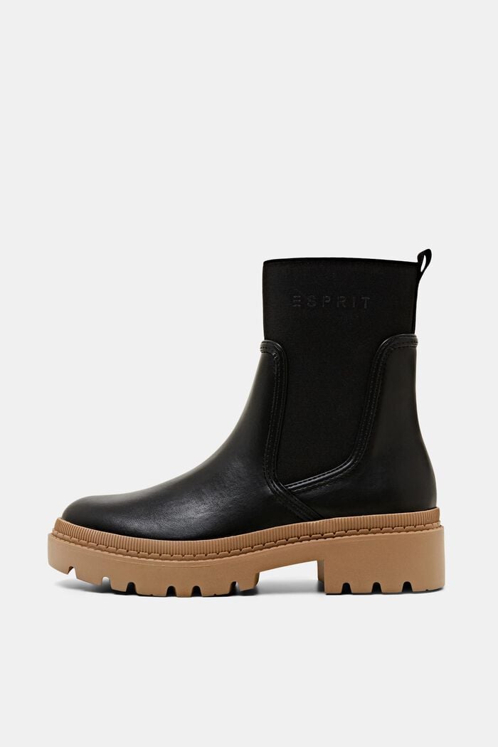 Vegan: faux leather chelsea boots
