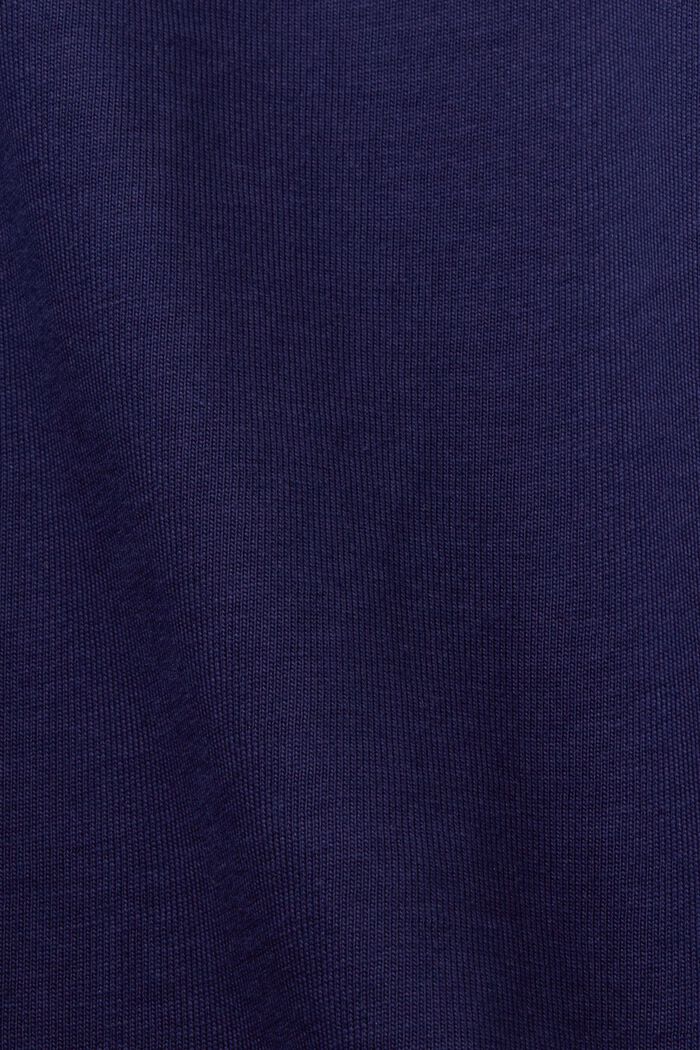 Jersey polo shirt, 100% cotton, DARK BLUE, detail image number 4