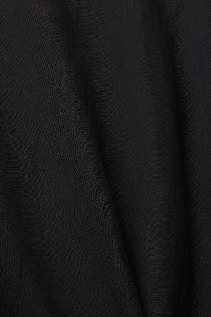 Linen blend: playsuit, BLACK, detail image number 1