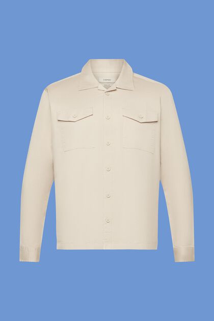 Cotton shirt with two chest pockets