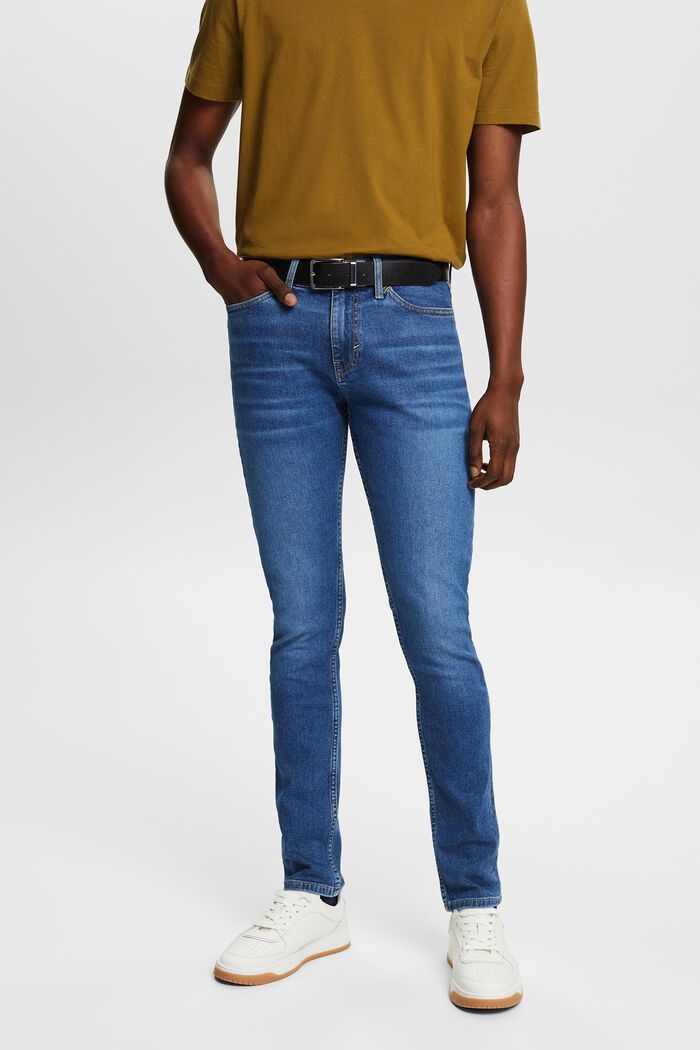 Mid-Rise Skinny Jeans, BLUE MEDIUM WASHED, detail image number 0