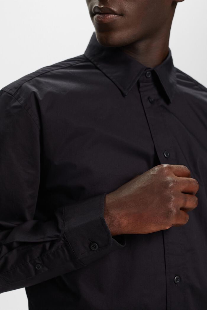 Button-Down Shirt, BLACK, detail image number 1