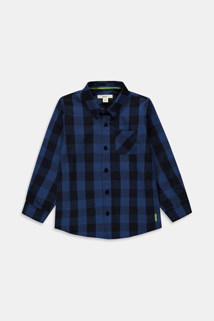 Checked shirt, BLUE, detail image number 0