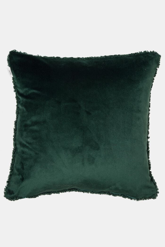 Plush cushion cover, GREEN, detail image number 2