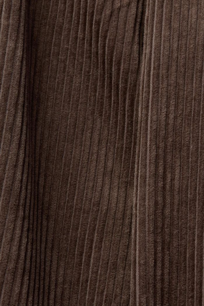 Jogger style corduroy trousers, DARK BROWN, detail image number 1