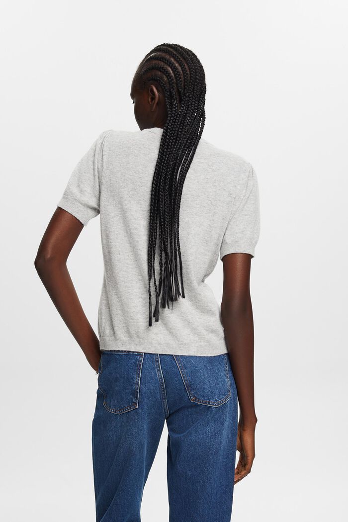 ESPRIT - With cashmere: short sleeve jumper at our online shop