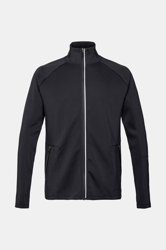 Active zip jacket, BLACK, detail image number 6