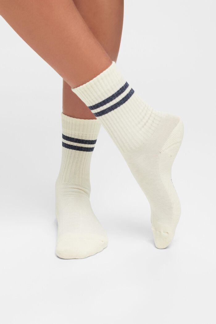 2-Pack Tennis Striped Socks, NAVY/WHITE, detail image number 1