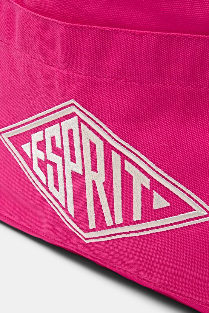 Logo Canvas Tote bag, PINK FUCHSIA, detail image number 1