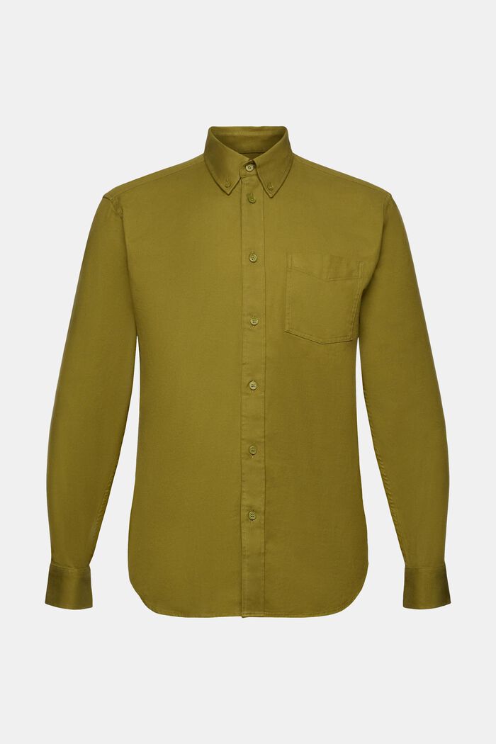 Twill Regular Fit Shirt, OLIVE, detail image number 6