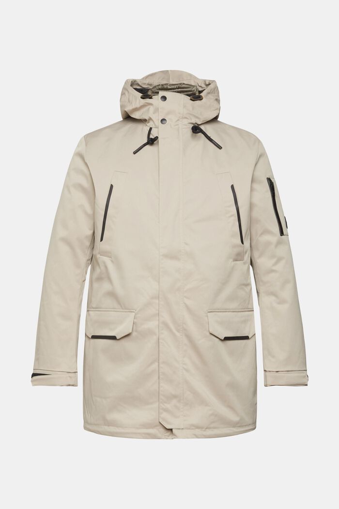 Parka jacket with detachable lining, LIGHT BEIGE, detail image number 5