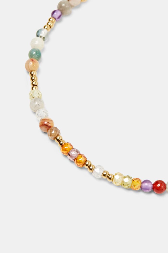 Colorful Beaded Bracelet, GOLD, detail image number 1