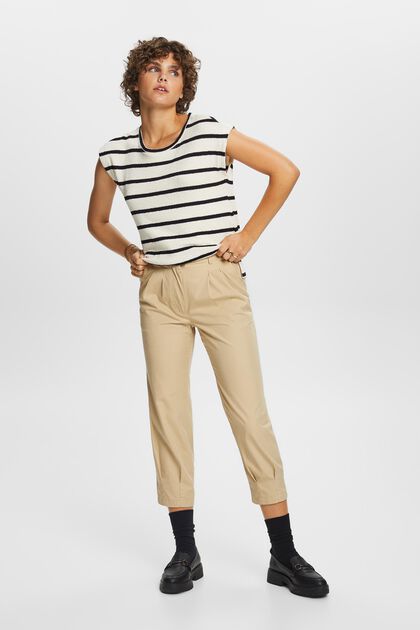 Cropped chino trousers