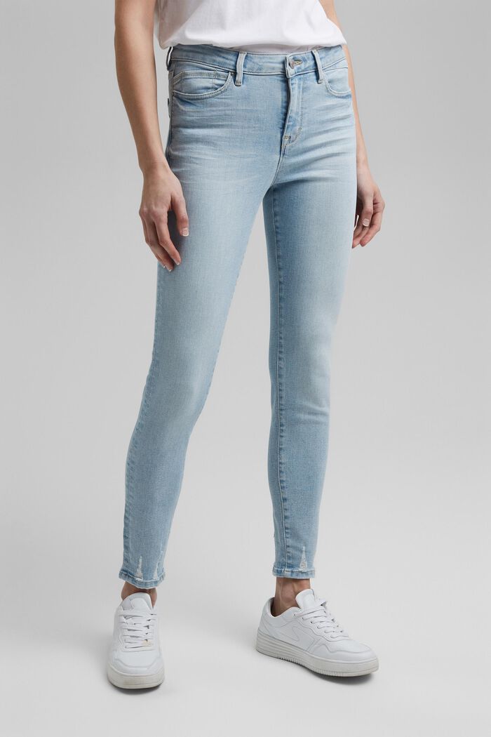 Stretch jeans containing organic cotton, BLUE BLEACHED, detail image number 0