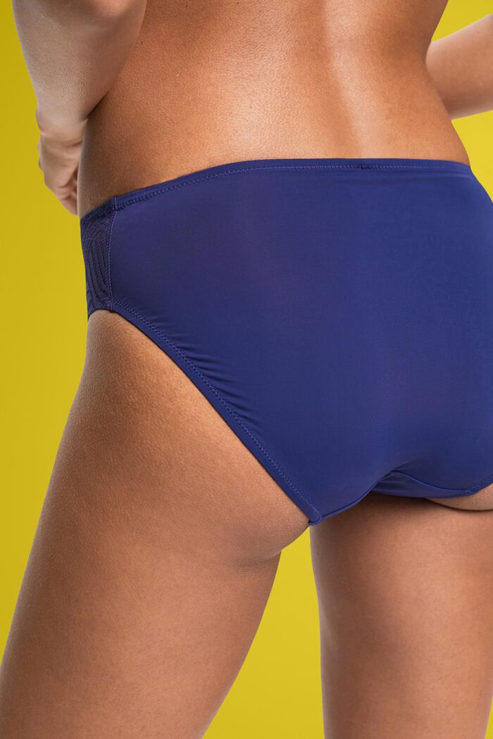 2-pack of mini briefs with lace detail, DARK BLUE, detail image number 3