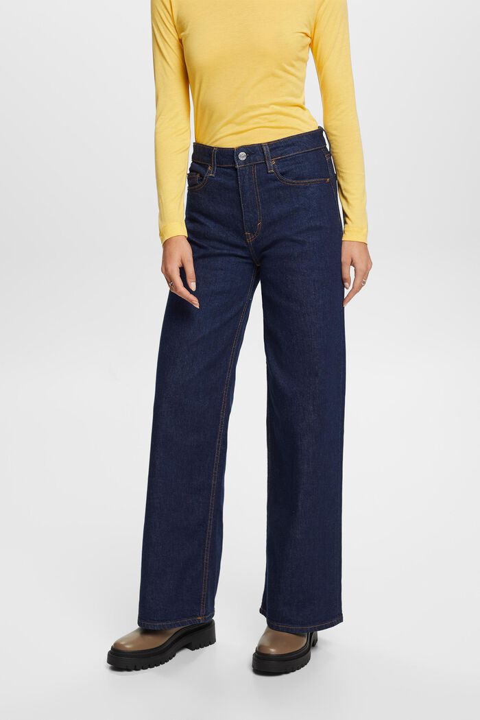 High-Rise Retro Wide Leg Jeans, BLUE RINSE, detail image number 0
