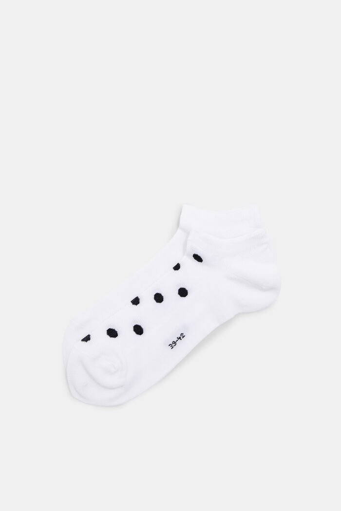2-pack of trainer socks with mesh, organic cotton, WHITE, detail image number 0
