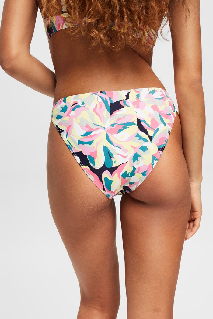 Carilo beach bikini bottoms with floral print, NAVY, detail image number 3