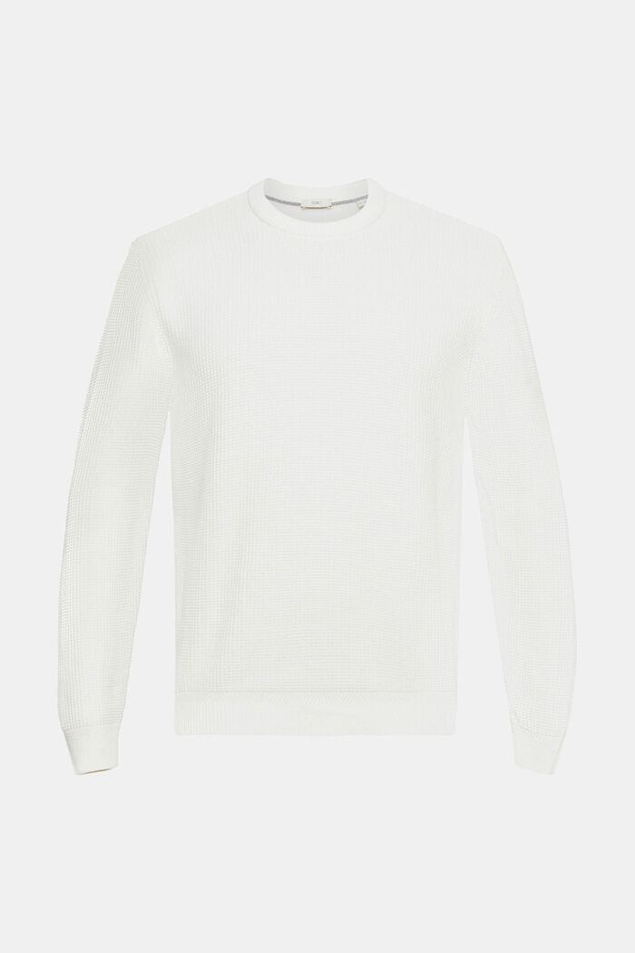Pure cotton jumper, OFF WHITE, detail image number 2