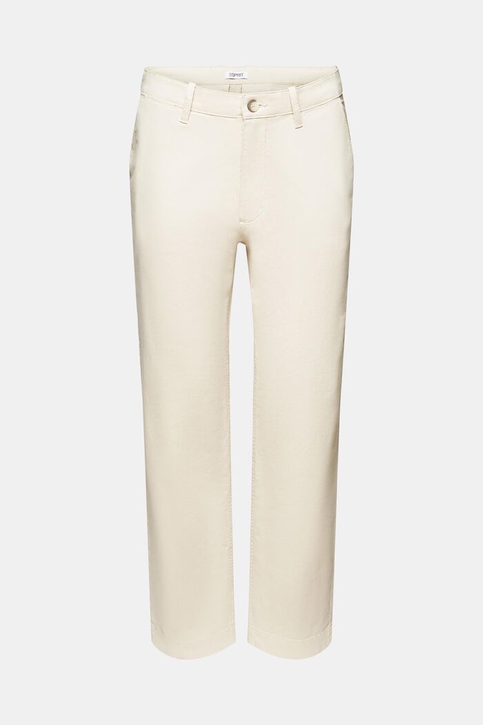 Cotton Straight Chino Pants, LIGHT BEIGE, detail image number 7