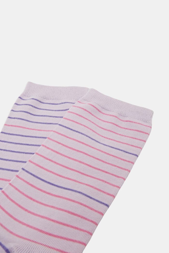 2-pack of striped socks, organic cotton, ANEMONE, detail image number 1