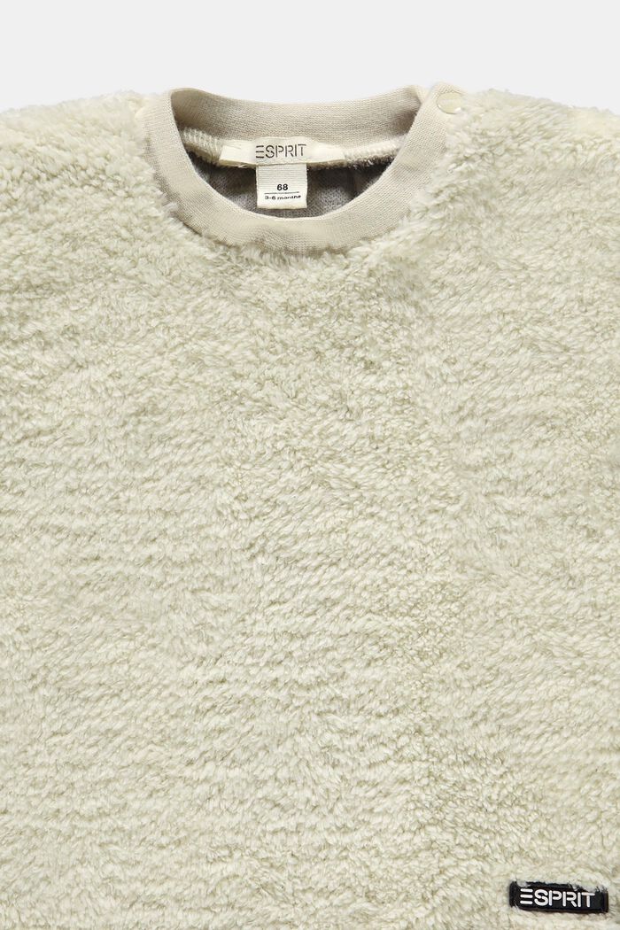 Faux fur sweatshirt, DUSTY NUDE, detail image number 2