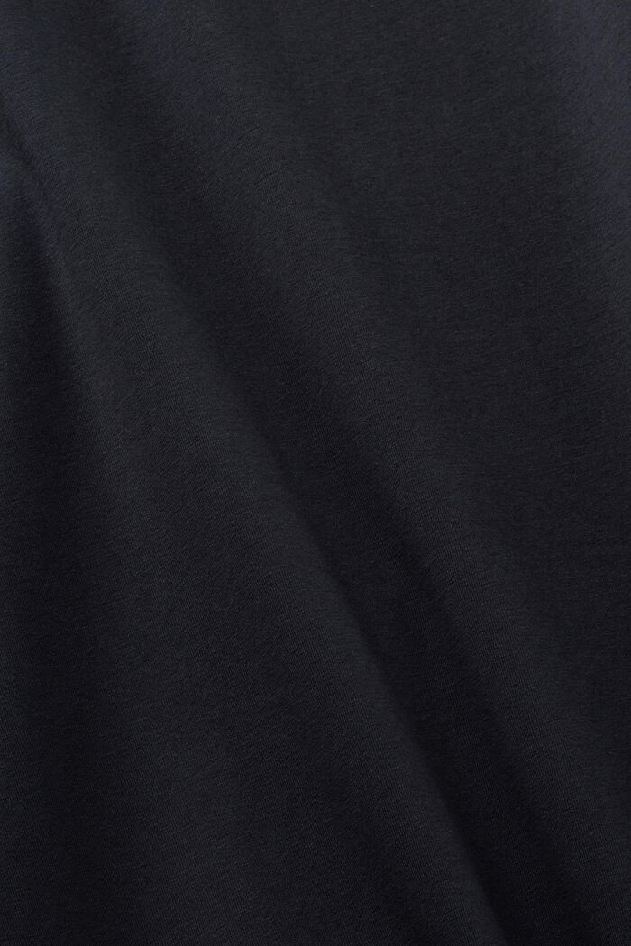 Nightshirt with chest pocket, BLACK, detail image number 4