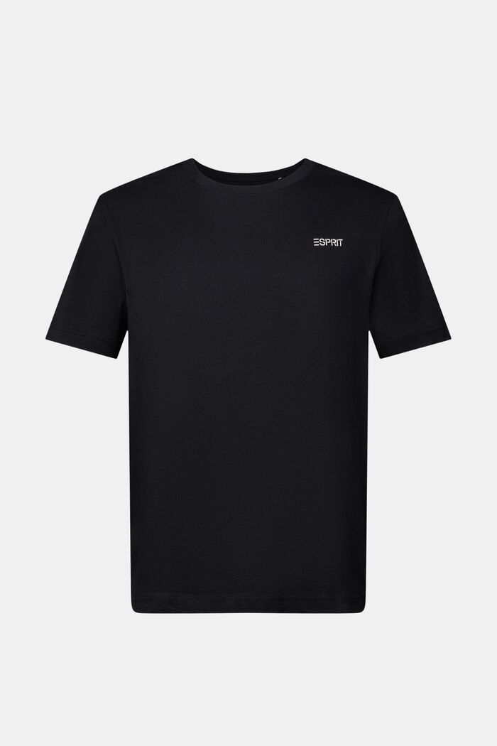 Logo Cotton T-Shirt, BLACK, detail image number 6