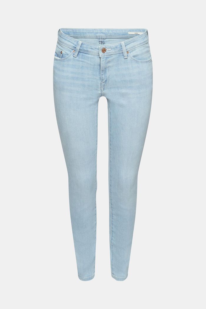 Skinny stretch jeans, BLUE LIGHT WASHED, detail image number 7