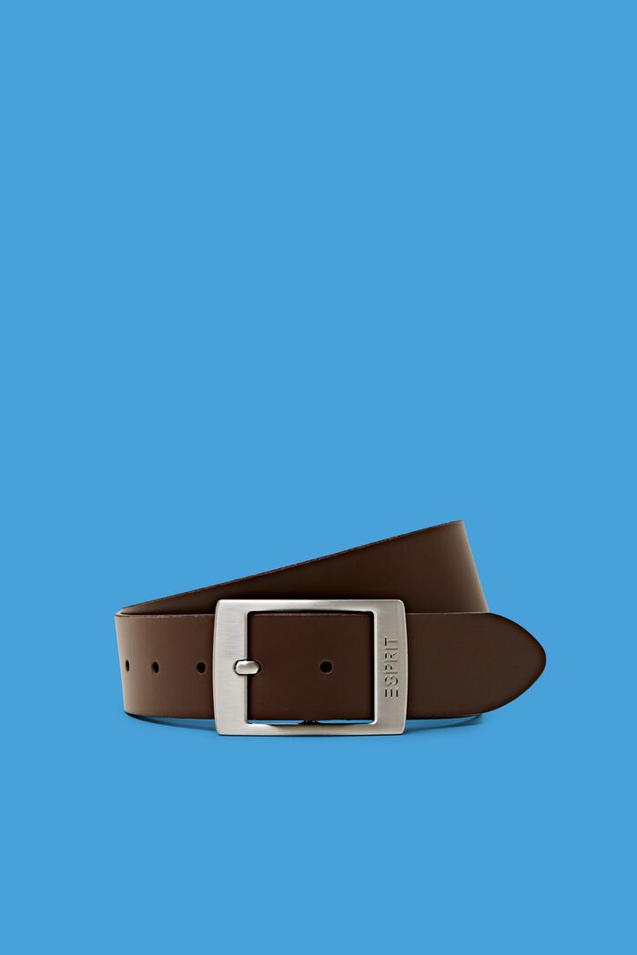 Leather Belt, BROWN, detail image number 0