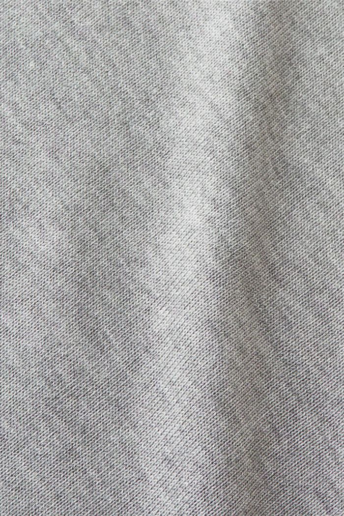 Two-tone poncho, LIGHT GREY, detail image number 2
