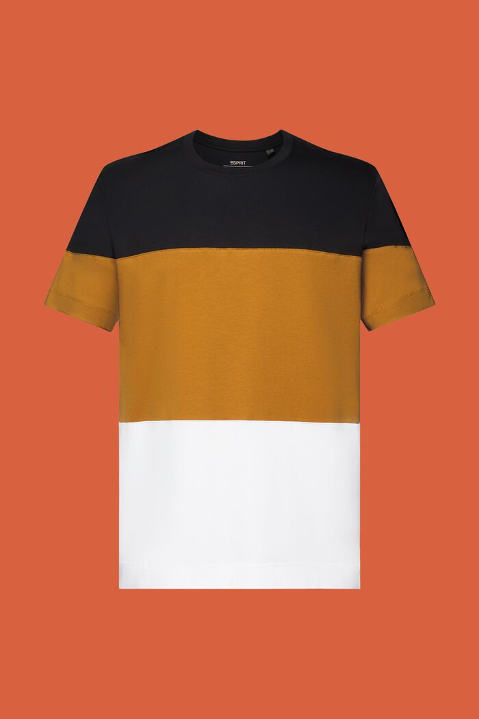 ESPRIT - Colorblock t-shirt, 100% cotton at our online shop