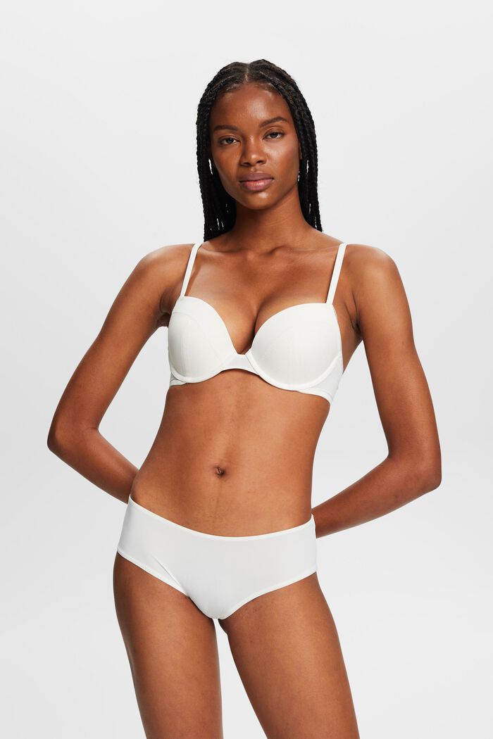ESPRIT - Recycled: lace trim push-up bra at our online shop