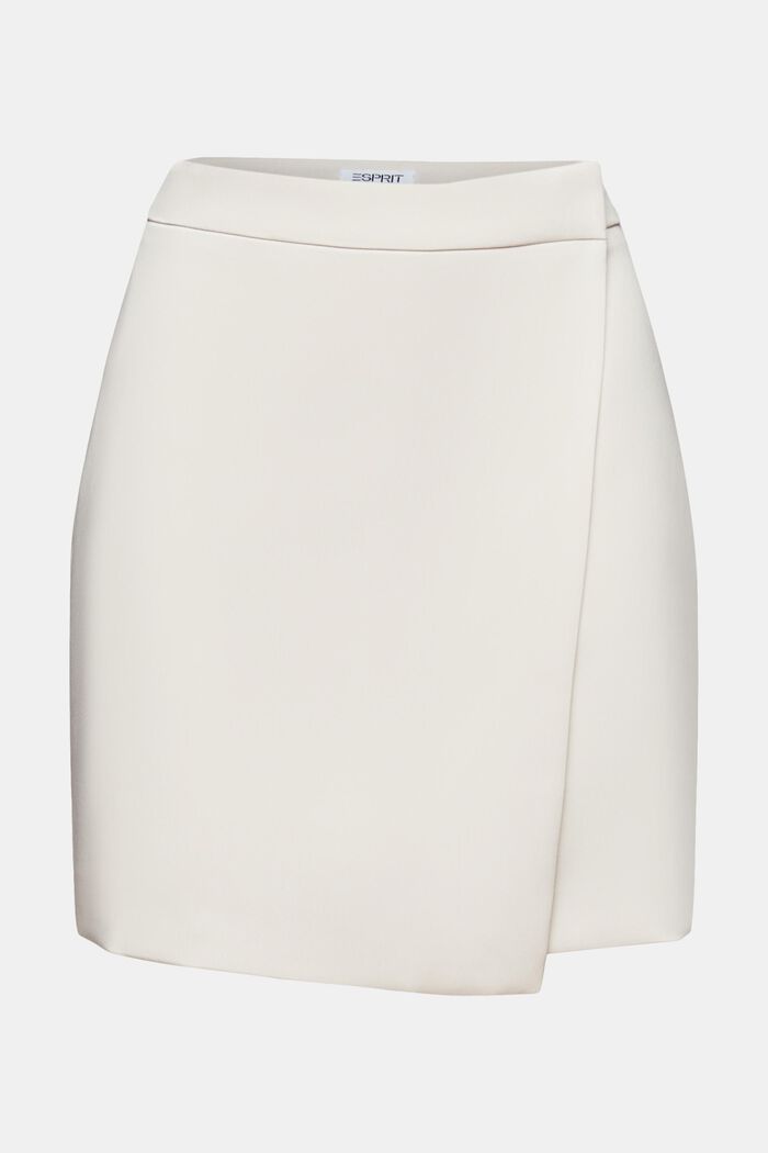 Wrap Mini Skirt, LIGHT BEIGE, detail image number 7