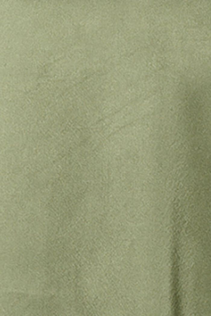 MATERNITY Satin Belted Dress, OLIVE GREEN, detail image number 3