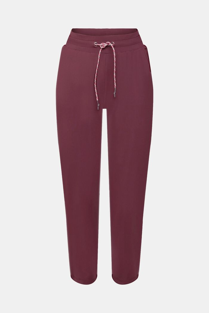 Cropped jersey joggers with E-DRY, BORDEAUX RED, detail image number 7